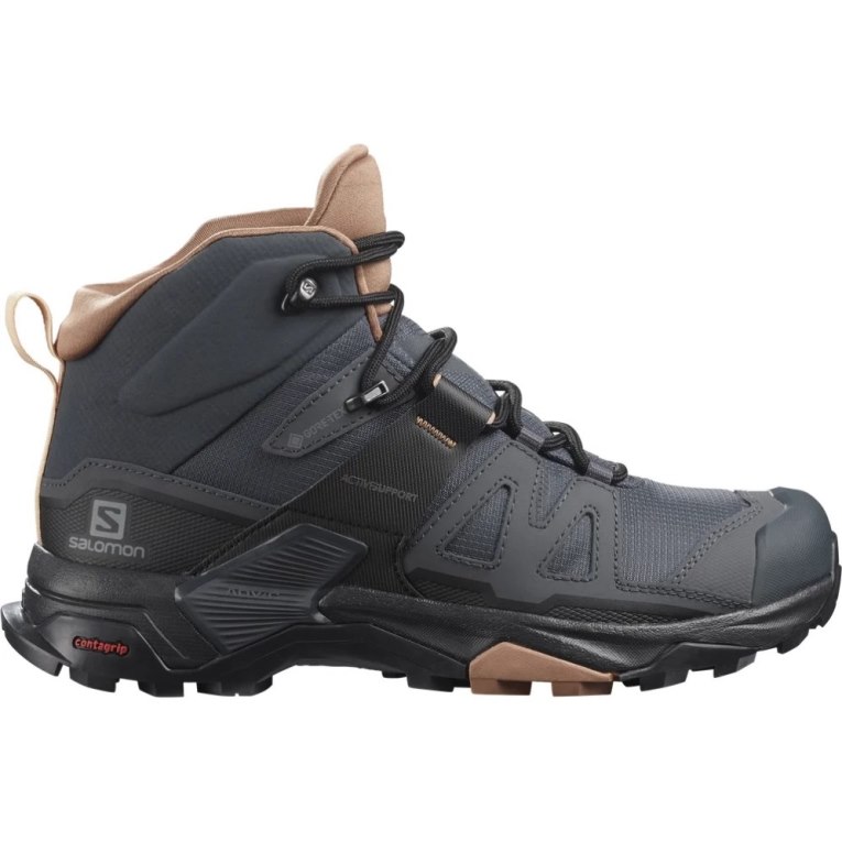 Botas Caminhada Salomon X Ultra 4 Mid GTX Feminino Pretas | PT Z15302